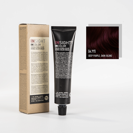 Краска для волос 6.77 фиолетовый интенсивный темный блонд DEEP PURPLE DARK BLOND INCOLOR INSIGHT PROFESSIONAL