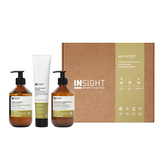 Набор ANTI-FRIZZ (шампунь 350 мл, маска 200 мл, кондиционер 350 мл)