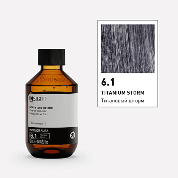 Краска для волос AURA 6.1 TITANIUM STORM (100 мл) 