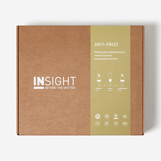 Набор ANTI-FRIZZ (шампунь 350 мл, маска 200 мл, кондиционер 350 мл)