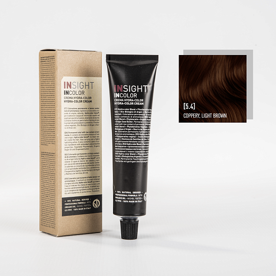 Краска для волос 5.4 медный светло-коричневый COPPERY LIGHT BROWN INCOLOR INSIGHT PROFESSIONAL